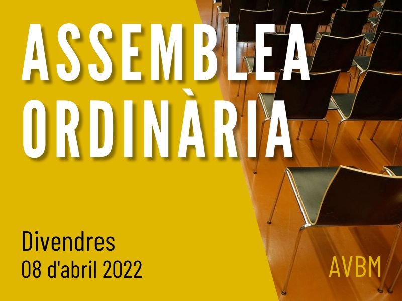 Assemblea ordinària 8 abril 2022